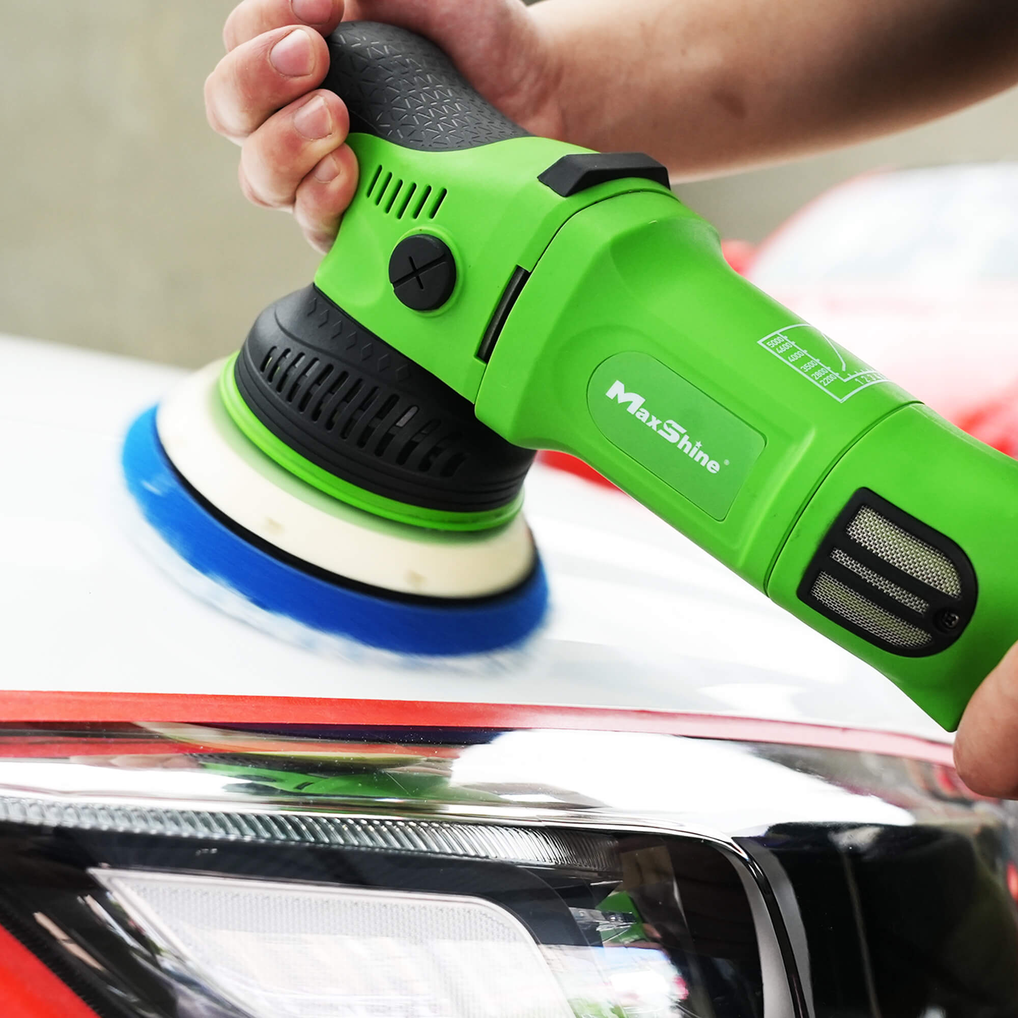  Maxshine M15 Pro Series II Dual Action Polisher with Powerful  1000W Motor for Car Detailing, Variable 6 Speed Dial : Automotive