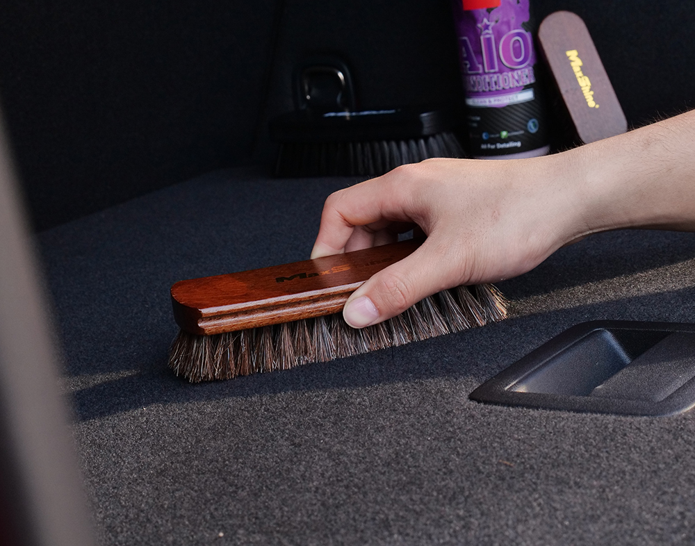  Maxshine Premium 30mm Soft Bristle Leather Horsehair Brush -  Auto Leather, Upholstery Detailing