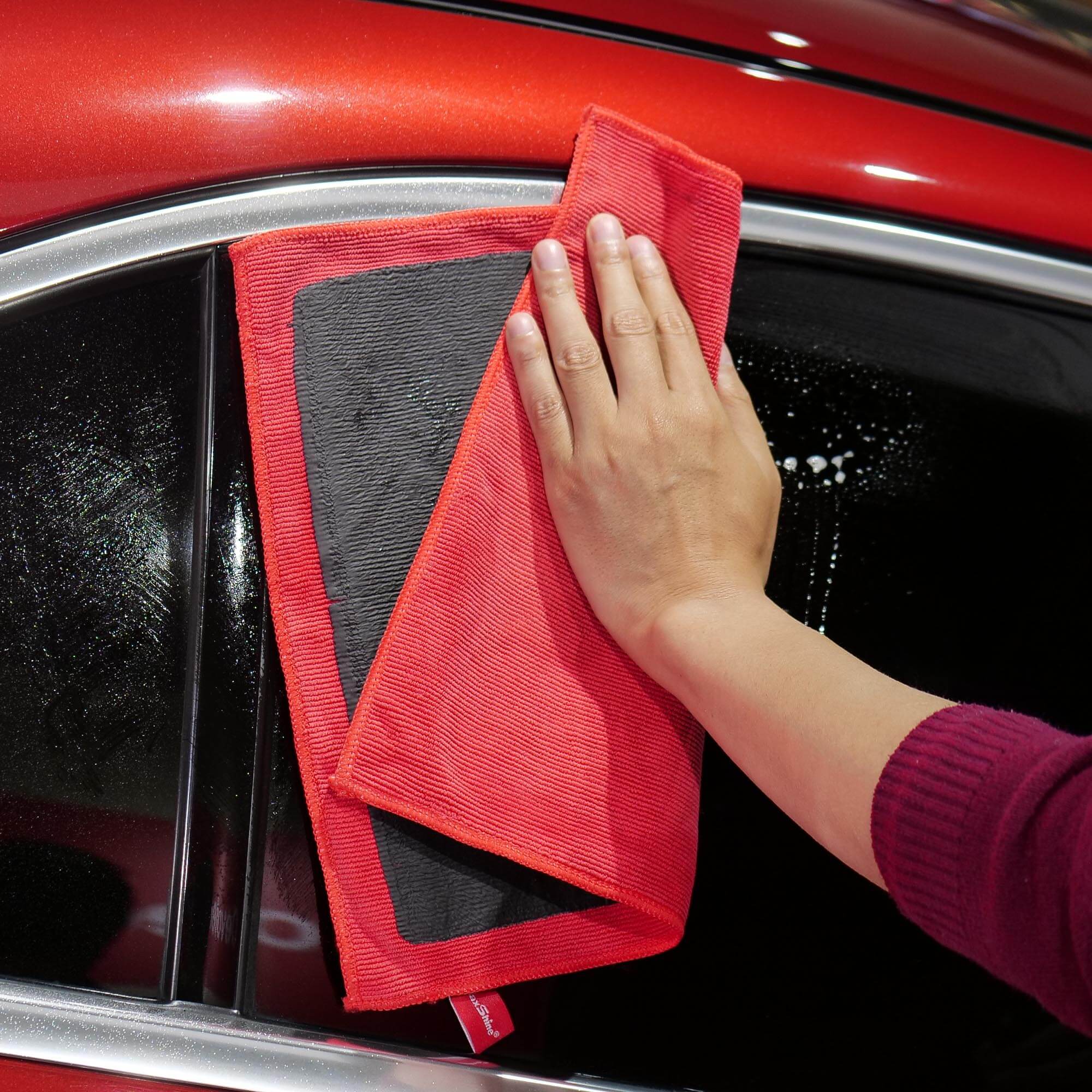 Maxshine 3-Pack Car Cleaning Towel | Fully PU-Coated Microfiber